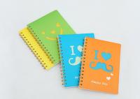 China Leather Cover Promotional Spiral Notebooks Personal Journal Books With Pen factory