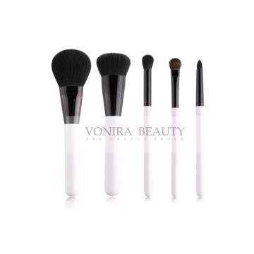 Quality 5Pcs Classic Grey Squirrel Hair Natural Hair Makeup Brushes Kit Customized for sale