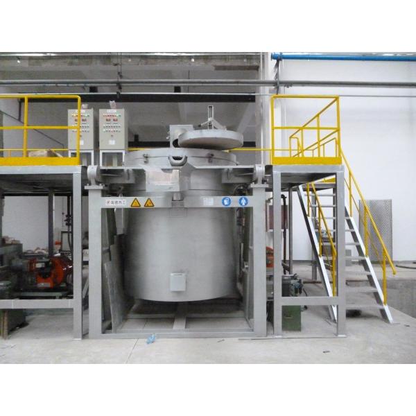Quality 600 KG 950 Deg Aluminum Holding Precious Metal Melting Furnace NG Fired for sale