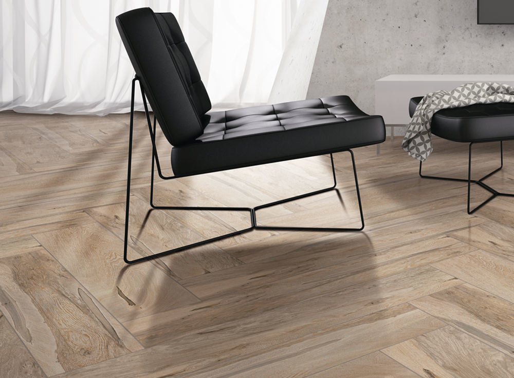 China Gold Yellow Wood Look Porcelain Tile 36'X24' , Wood Effect Ceramic Floor Tiles for sale