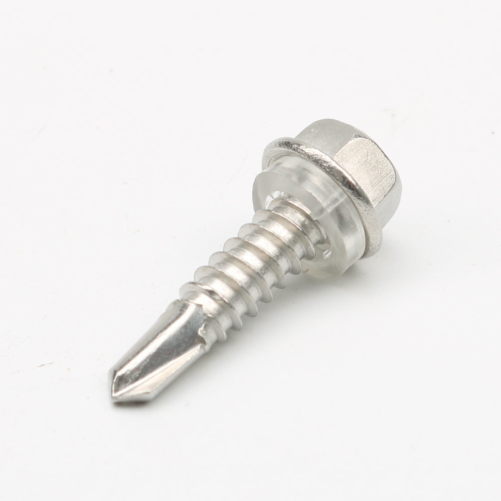 China A4 Stainless Steel 316 Hex Self Drilling Screws PVC Washer DIN7504K factory