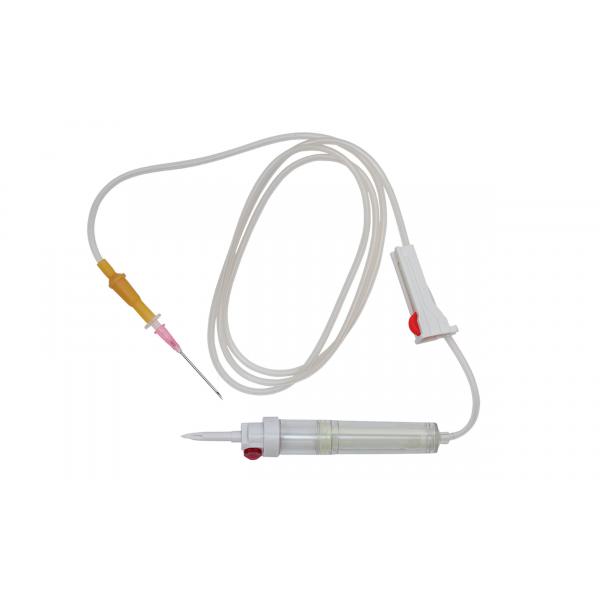 Quality 150cm Medical PVC Disposable Blood Transfusion Set With Flow Rate Control for sale