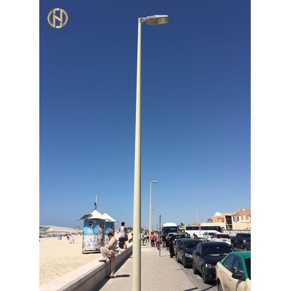 Quality Octagonal Street Light Pole Q345B Single Arm Light Pole 3-12M Height for sale