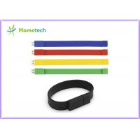 China Silicone Bracelet Rubber Band Wristband USB Flash Drive 1 Year Guarante factory