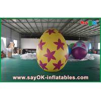 China Decoration Colorful Inflatable Egg Easter Festival Decoration With Print  Inflatable Easter Egg For Sale factory
