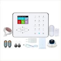 China Glomarket Tuya WIFI+GSM/GPRS Home Alarm Security System With Motion Detector Wireless Anti Theft Security Alarm factory