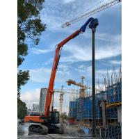 Quality 32Mpa Excavator Mounted Pile Driver , Larsen Driving Sheet Piles With Excavator for sale