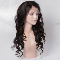 China Virgin Human Hair Lace Front Wigs No Shedding For Black Woman , Medium Brown Color factory