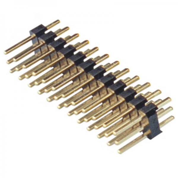Quality Triple Row 2.54 Mm Pin Header Dip 2 Pin Male Header Connector For PCBA Industry for sale