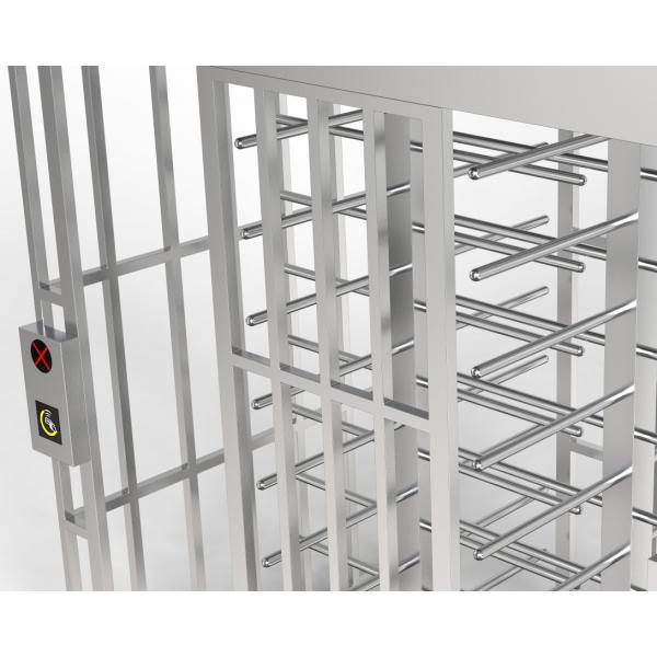 Quality Coin Operated Full High Turnstile , Bar Secure Pedestrian Turnstile Gate for sale