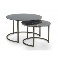 China Modern Low Matt Lacquered Metal Coffee Table Set For Hotel Home Office factory