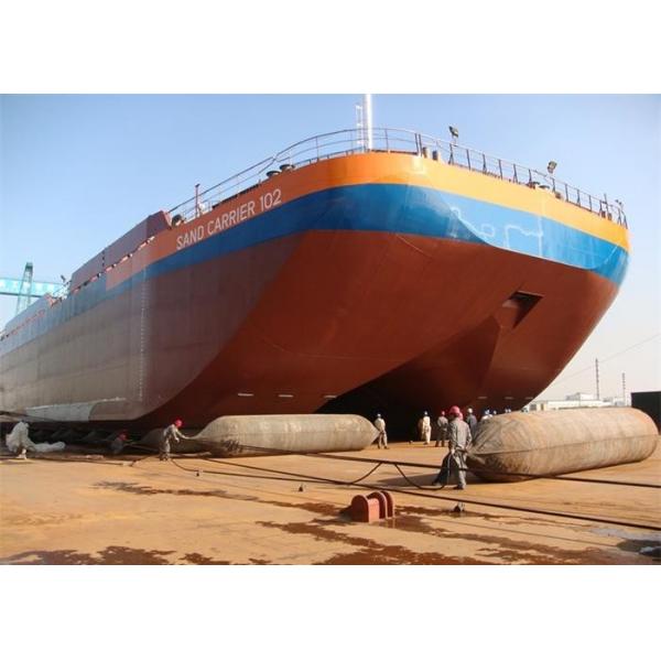 Quality Good Damping Capacity Marine Rubber Airbag Reinforced Fiber Material Long for sale