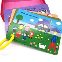 China Cardboard Full Color Card Educational Flash Cards Printing With Round Pp Ring factory