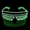 China Multi-Color EL Wire Shutter Glasses Light Up Glow Sunglasses For Concerts, Party, Night Clubs factory