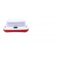 China PVC Inflatable Beach Cooler 0.40mm Inflatable Outdoor Furniture White Red factory