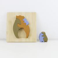 China Bear Shape Children Wooden Toys Jigsaw For Montessori Learning factory