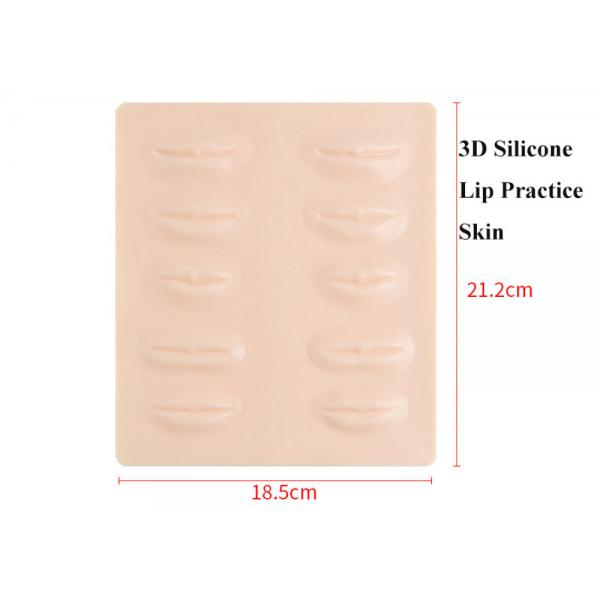 Quality PMU Permanent Makeup Rubber 3D Lips Practice Skin Tattoo Mat To Practice Perfect for sale