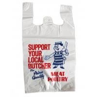 China Printed Plastic  Shopping Bags With Handles , Recycled Biodegradable Shopping Bags for sale