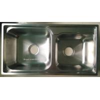 China Big ans Small Bowl Stainless Steel Kitchen Sink WY-7540D for sale