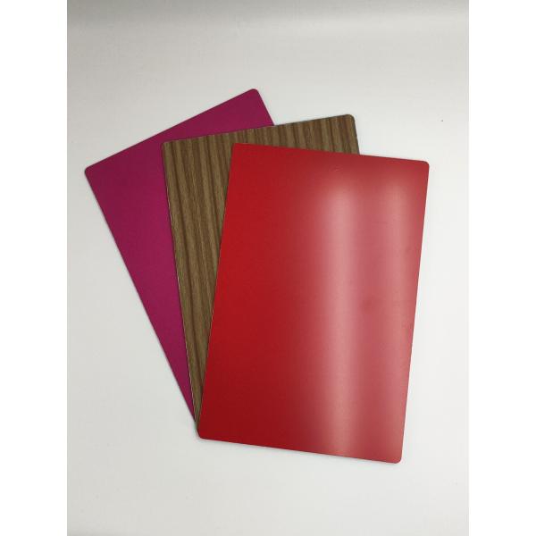 Quality Interior PVDF ACP Sheet Panel 3mm Partition Use Wood Grain Surface for sale