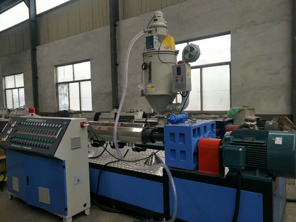 China Plastic Pipe Extrusion Line , PE Silicon Core Pipe Production Line , Single Screw Extruder factory