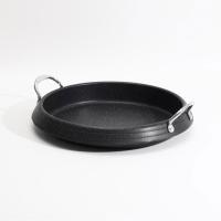China Cast Iron Flat Grill Pan Non-Stick Pancake Flapjack Steak Pot With Glass Lid factory