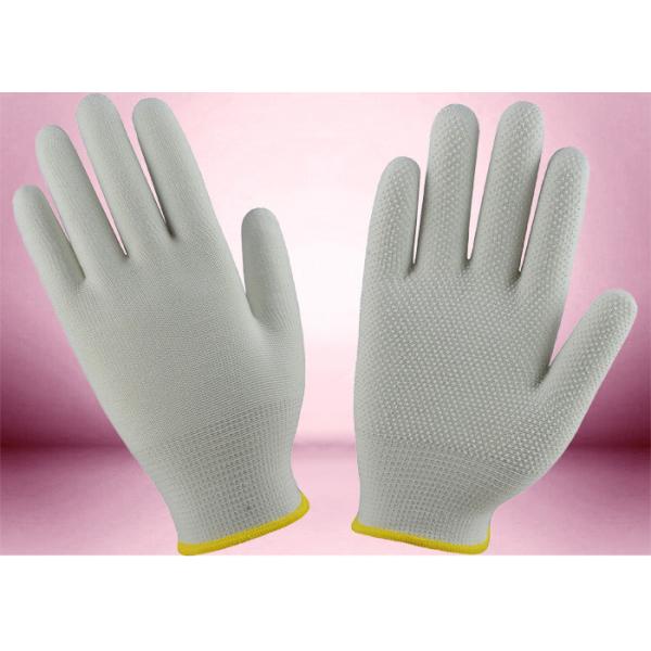 Quality Slip Proof Cotton Knitted Gloves 13 Gauge 100% Polyester Seamless Gloves for sale