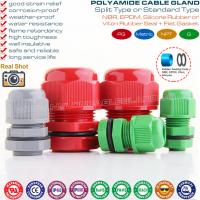 China Plastic IP68 Waterproof Cable Glands Electrical Joints Connectors with Integral Metric Thread factory