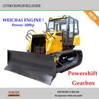 China GTY100 100hp small Hydraulic bulldozer,small bulldozer with hydraulic steering factory