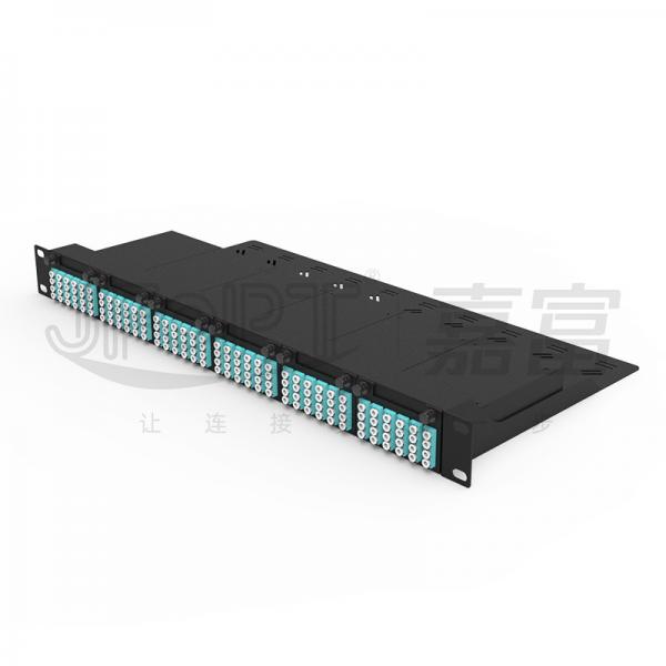 Quality Open Type 1U Fiber Patch Panel 144 Cores OM3/OM4 Multimode MPO To LC Patch Panel for sale