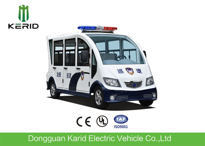 China Full Enclosed 48V 4KW Electric Patrol Car , Electric Police Vehicles 6-8 Seats factory