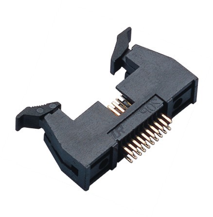 Quality 20 Pin 180°DIP Latch Header Ejector Connector  1.27*2.54 mm Pitch   Male Pin Header for sale