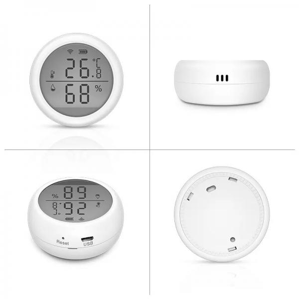 Quality Tuya WIFI Temperature Humidity Sensor Indoor Smart Remote Control With LCD for sale