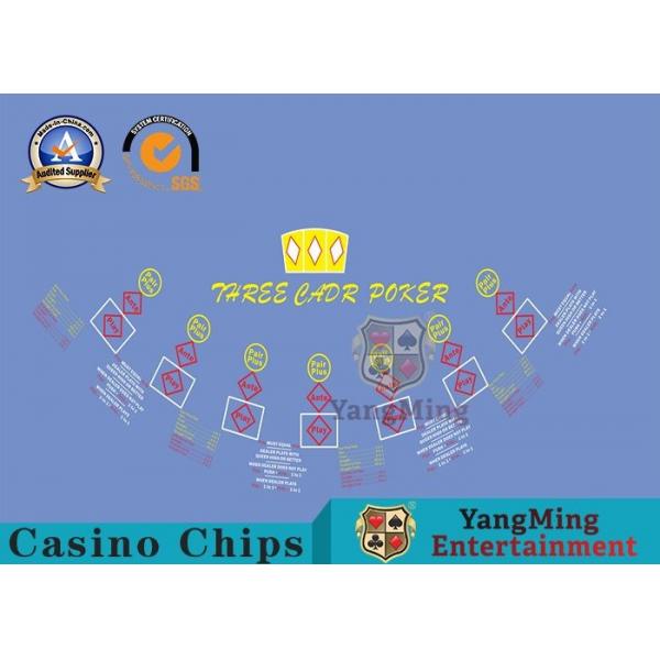 Quality 100% Polyester Fabric Casino Table Layout , High - Density Waterproof Entertainm for sale