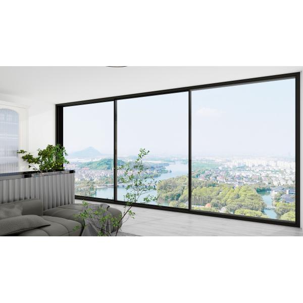 Quality Soundproof French Style Aluminium Windows Glass Replacement Horizontal Opening for sale