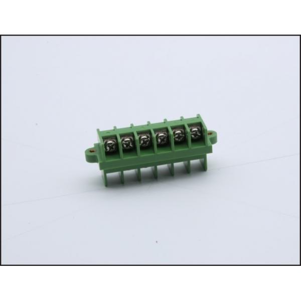 Quality 10.00mm Pitch M3 Screw Feedthrough Terminal Block UL94-V0 / PA66  Brass / Copper / Steel 25A / 600V for sale
