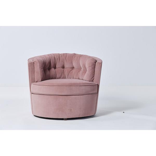 Quality Luxury Comfortable Living Room Furniture Couches Pink Velvet Fabric With Solid Wood for sale