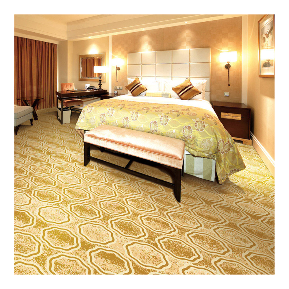 China Wall To Wall 100% Polyester Printed Carpet For Hotel Inn Room factory