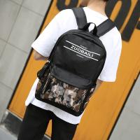 China Wholesale Men Casual Backpack School Bag For College Students Canvas Camouflage Youth Backpack factory
