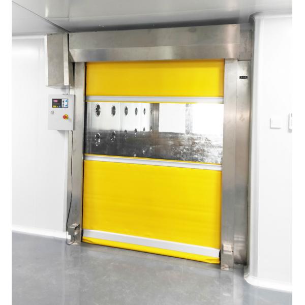 Quality Fast Speed Scrolled Doors Air Shower Tunnel For  Material  ,  Air Blow Passage for sale