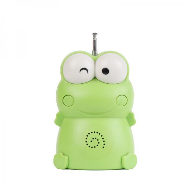 Quality Green Frog Small Music Radio 72mm DC3V Cartoon Characters Radio For Gift for sale