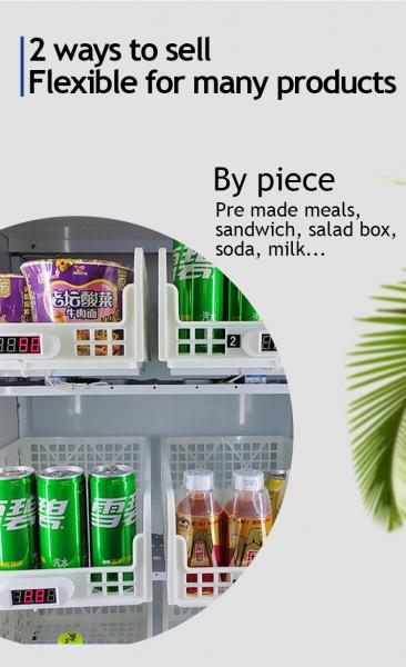 this snack drink vending machine offer better software system, support to sell products by "KG" or "Piece".