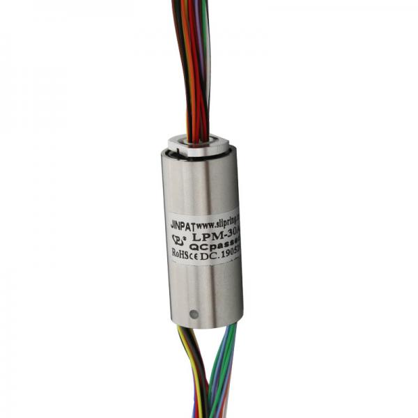 Quality IP50 Mini Capsule Slip Rings 30 Circuit 1A 240VAC Electric Swivel Slip Ring for sale