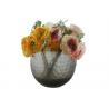 China Gray Decorative Glass Vases Clear European Style Diversified Size factory