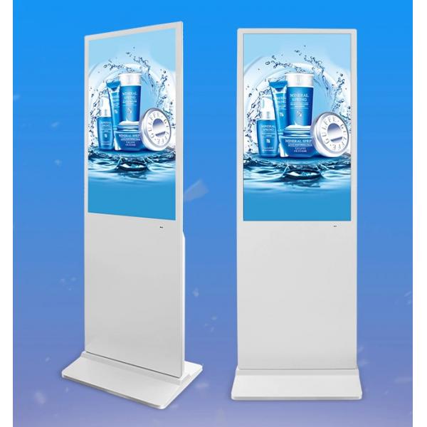 Quality Full Color Digital Signage Floor Stand , 55
