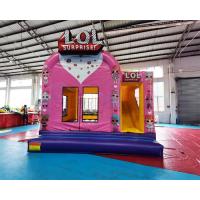 China Kids Pink Jumping Combos Inflatable Bounce House For Hotel factory