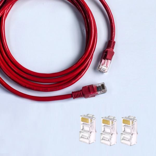 Quality HDPE Insulation 1000Mbps UTP Cat5e Patch Cord With Rj45 Connectors for sale