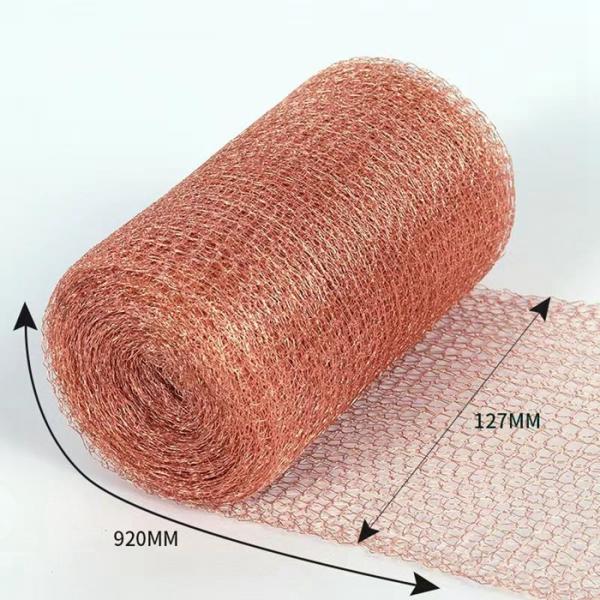 Quality Knitted Copper Mesh Rats 100mm 127mm High Temperature Resistance for sale