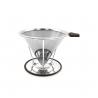 China Ss316 Micron Mesh Customized Coffee Filter Drip Cone With Holder factory