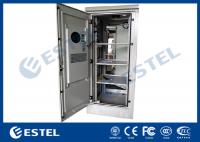 China Double Wall Outdoor Telecom Cabinet 19&quot; Rack Mount One Compartment With Two Doors factory